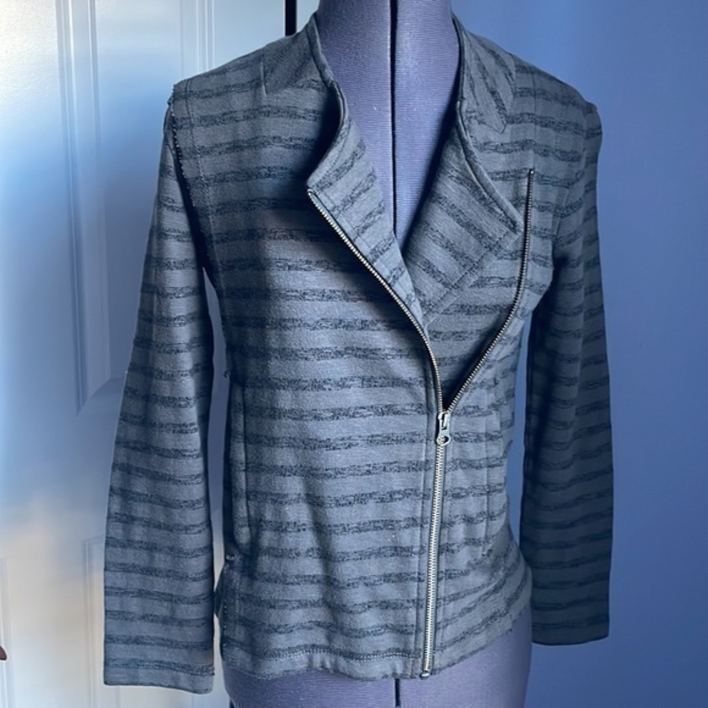 Caslon jacket XS blazer striped gray